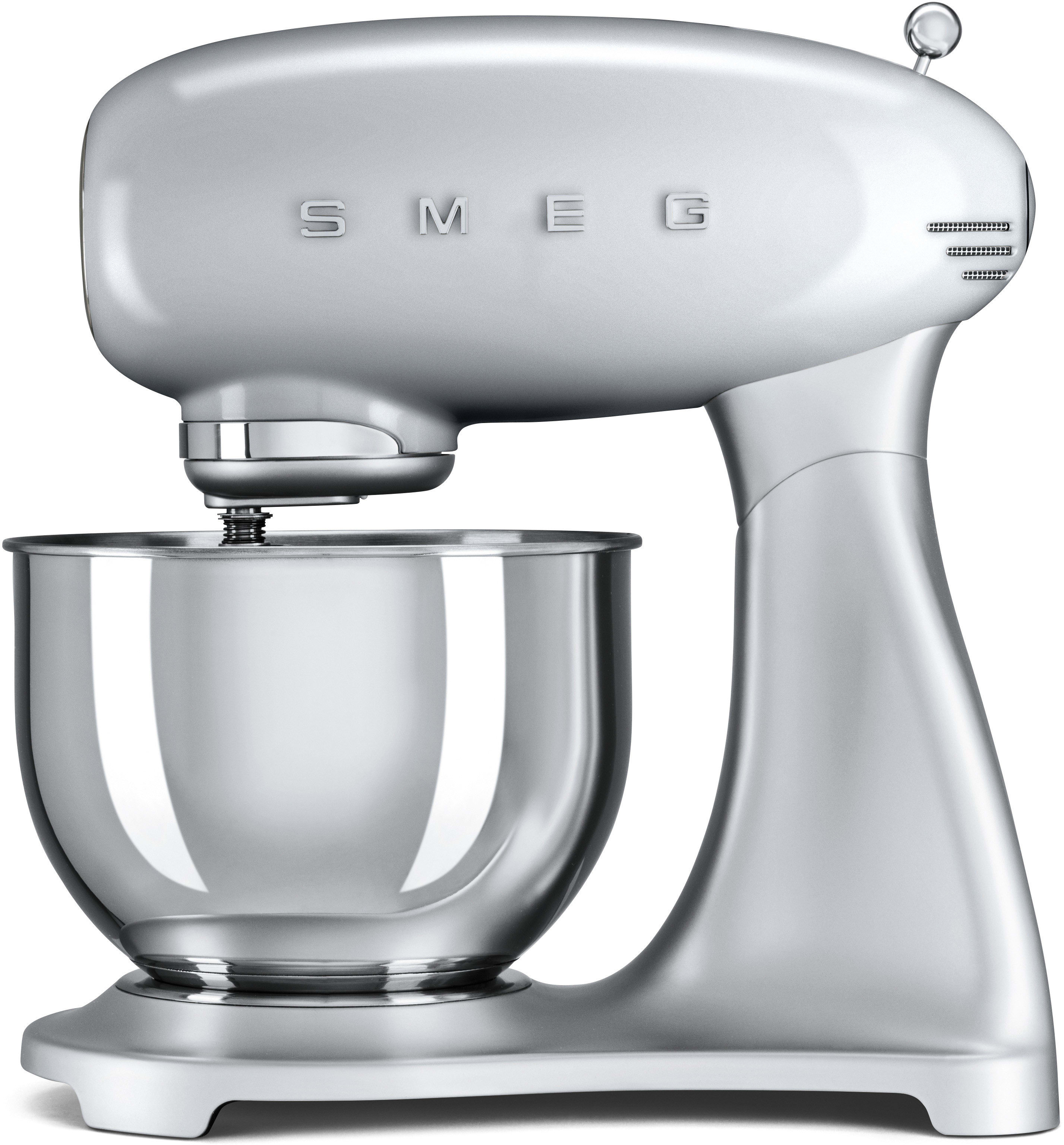 Smeg SMF01SVUS Countertop Stand Mixer with 10 Speeds, 3 Attachments