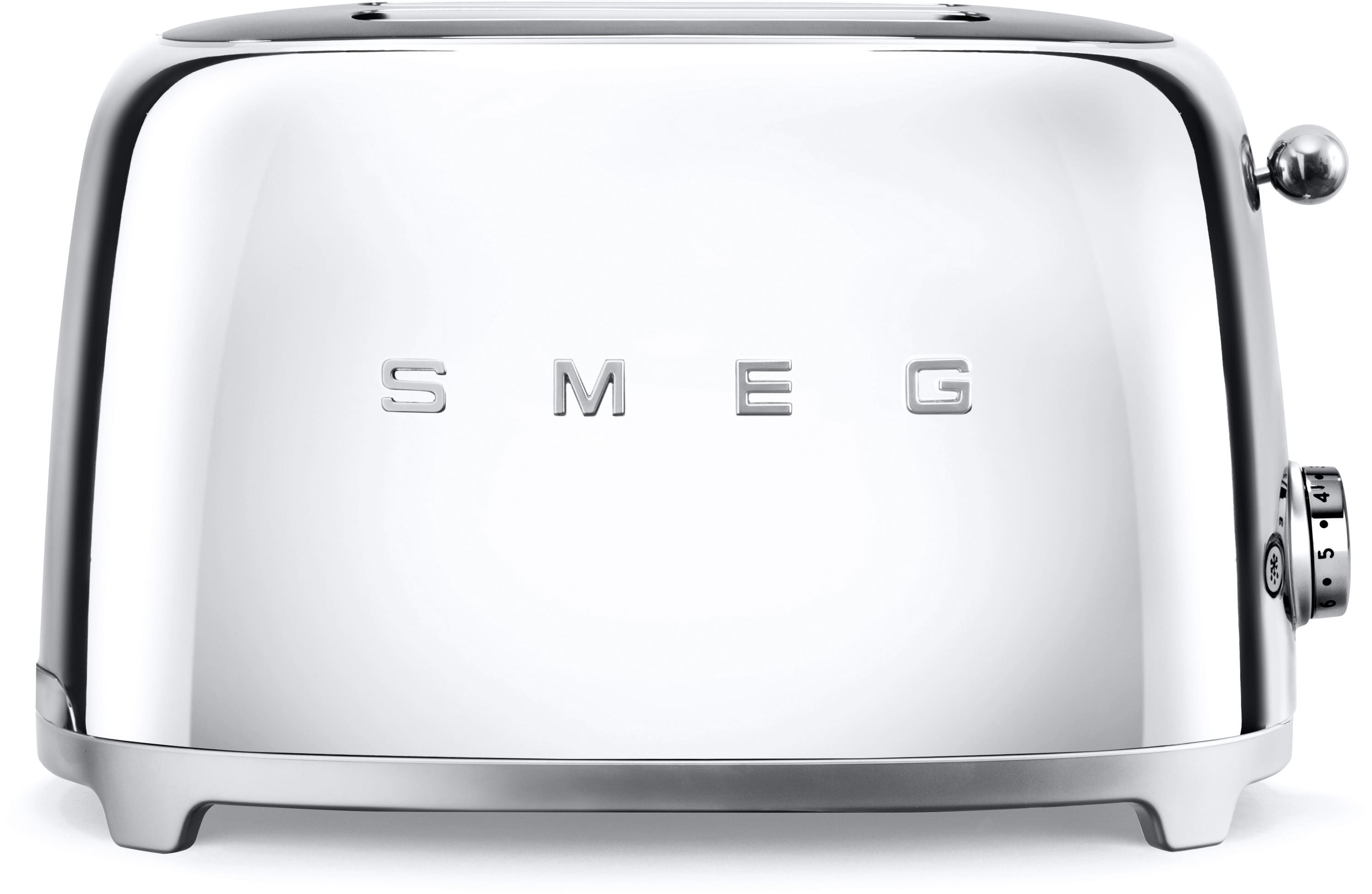 Smeg TSF01SSUS Countertop Toaster with 2 Slice Capacity, Defrost