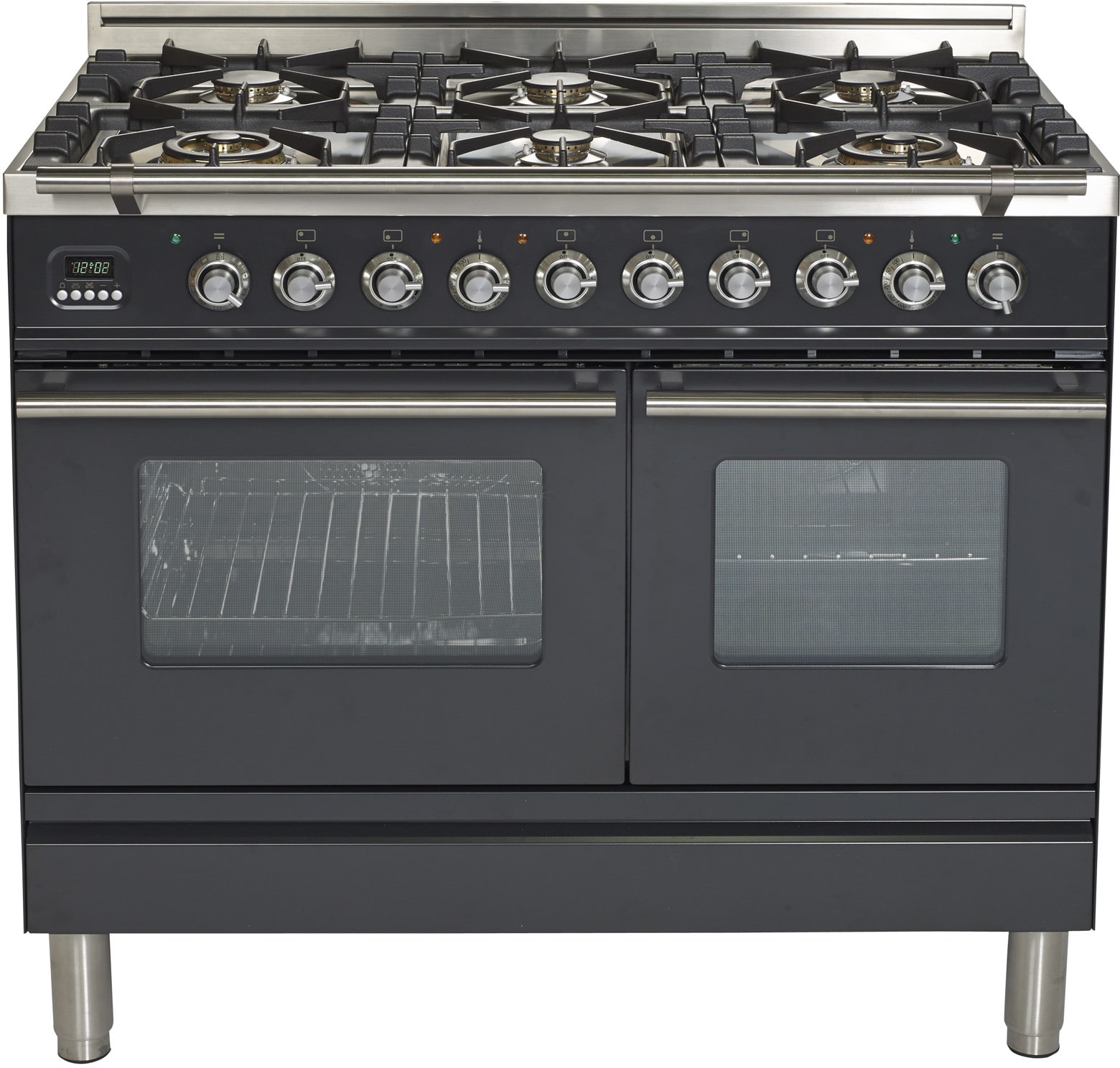 Ilve UPDW1006DMPM 40 Inch Dual Fuel Double Oven Range With ...