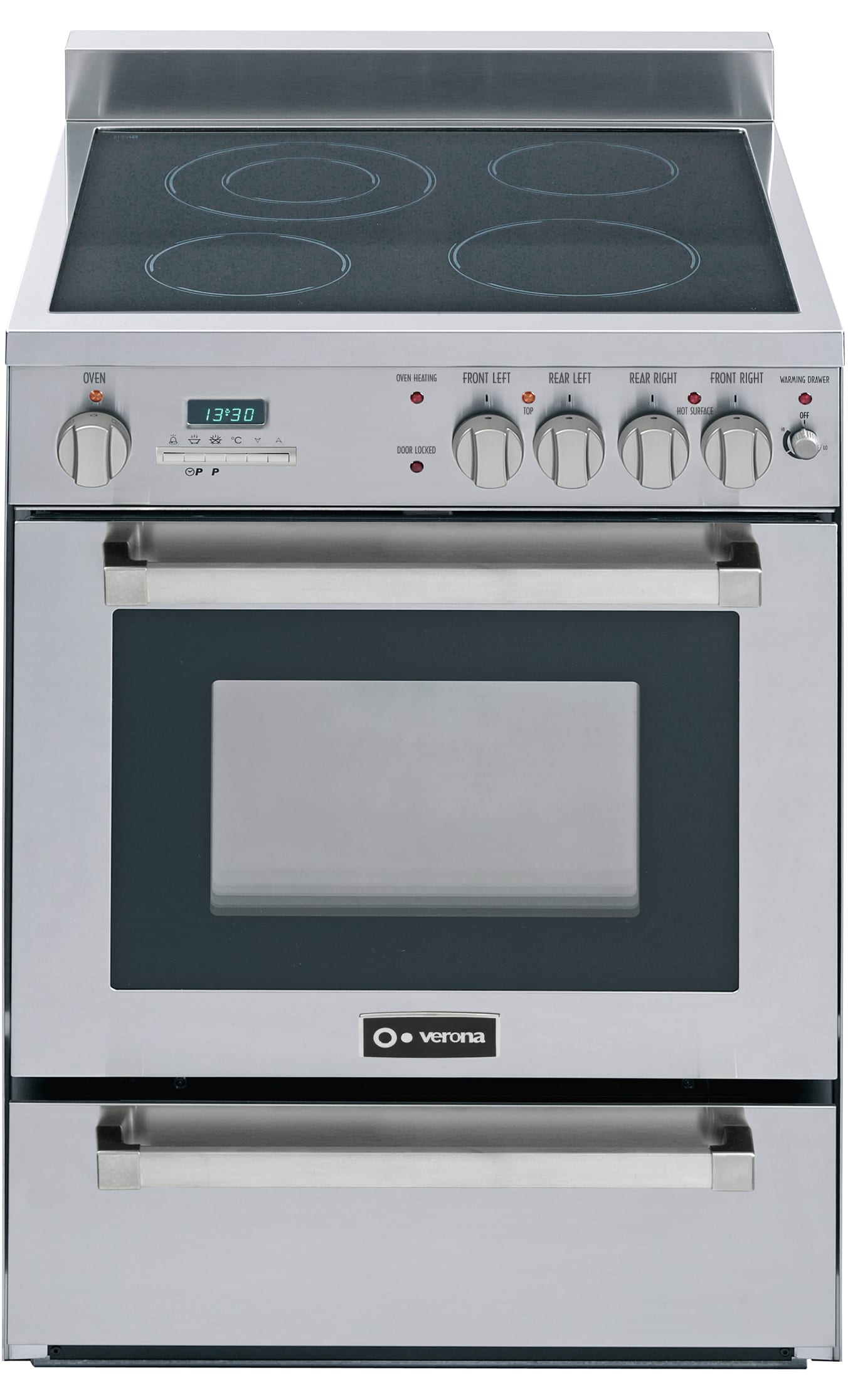 Verona VEFSEE244PSS 24 Inch ProStyle Ceran Top Electric Range with 4