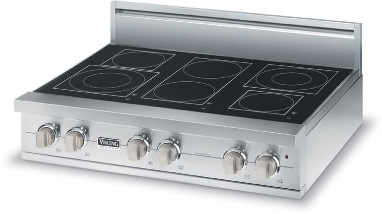 Viking Vert5366bsb 36 Inch Pro Style Electric Rangetop With 6 Viking Professional Series Vert5366bsb Black Ceramic Top