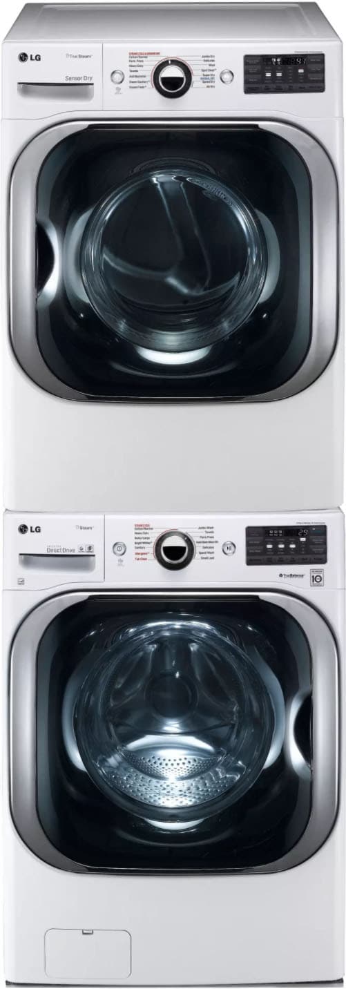 LG LGWADREW8108 Stacked Washer & Dryer Set with Front Load ...