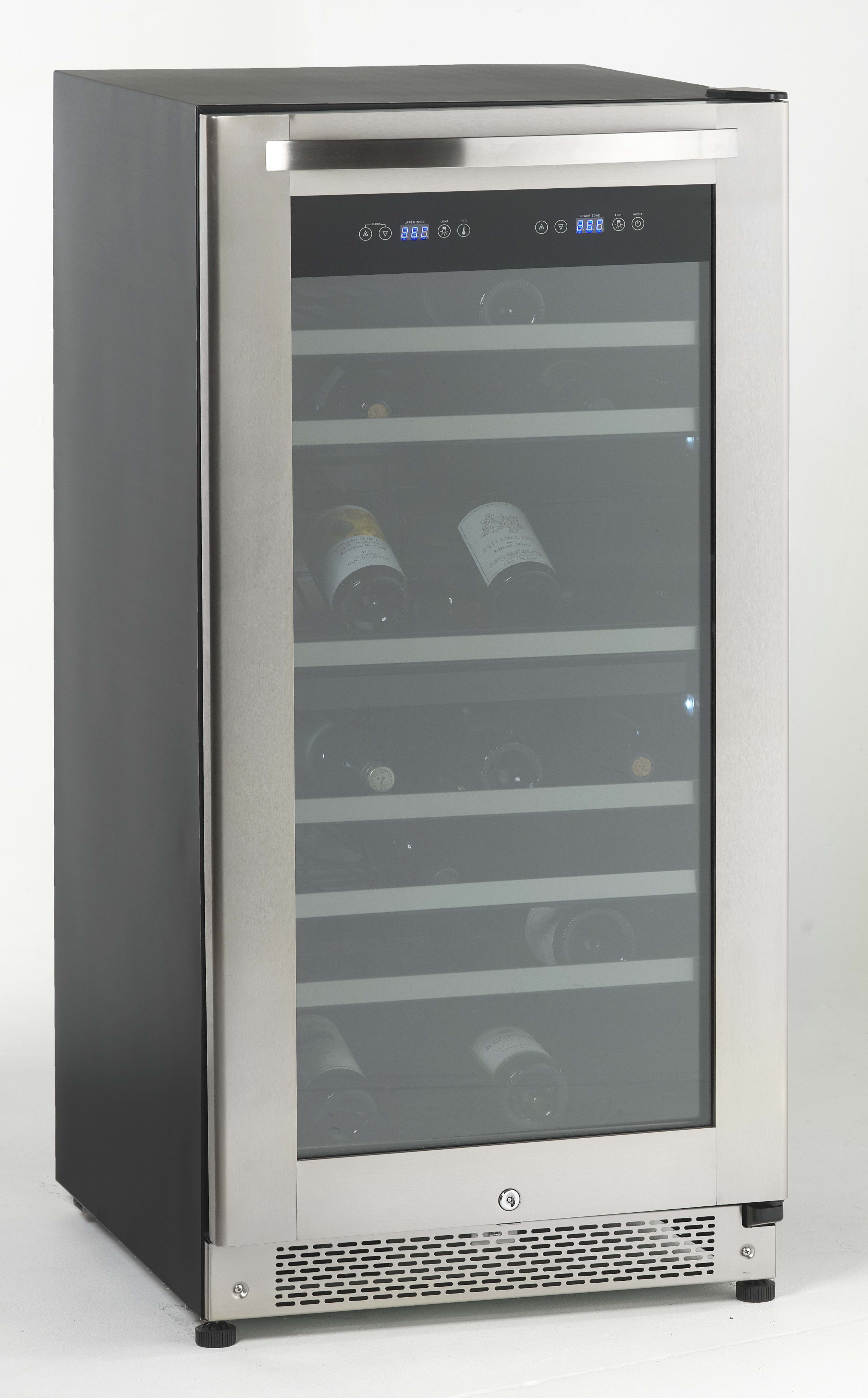 Avanti WCR8500SDZ 24 Inch Dual Zone Wine Cooler with 85 Bottle Capacity, Full View Pull Out