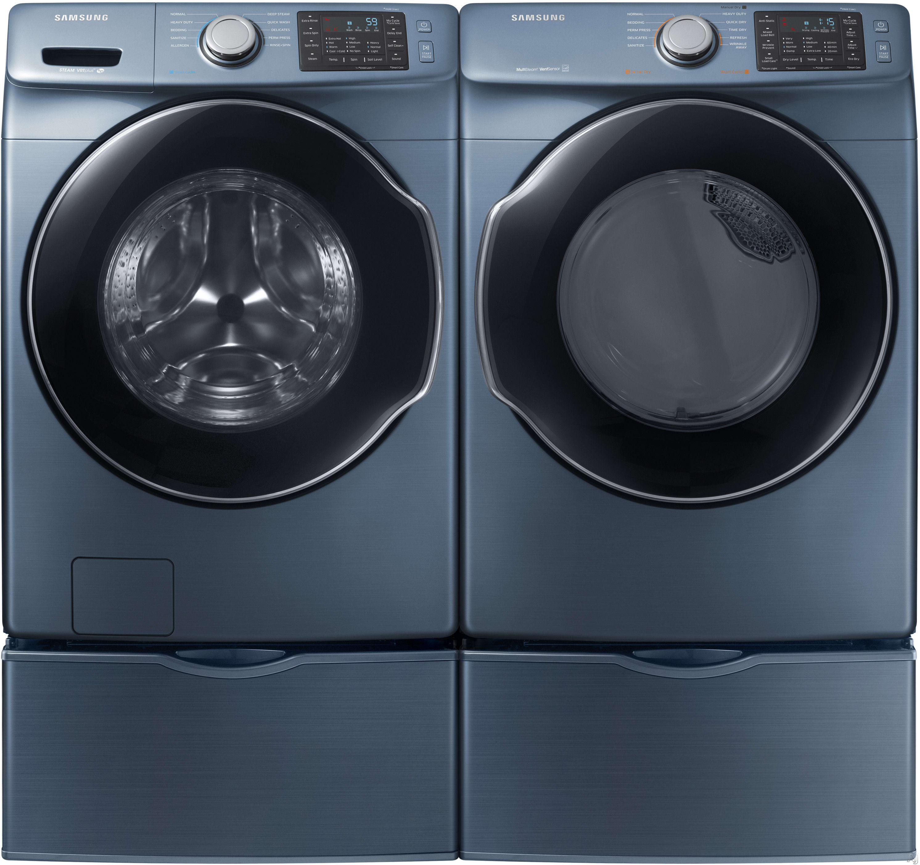 Samsung SAWADREBL23 Side-by-Side on Pedestals Washer &amp; Dryer Set with