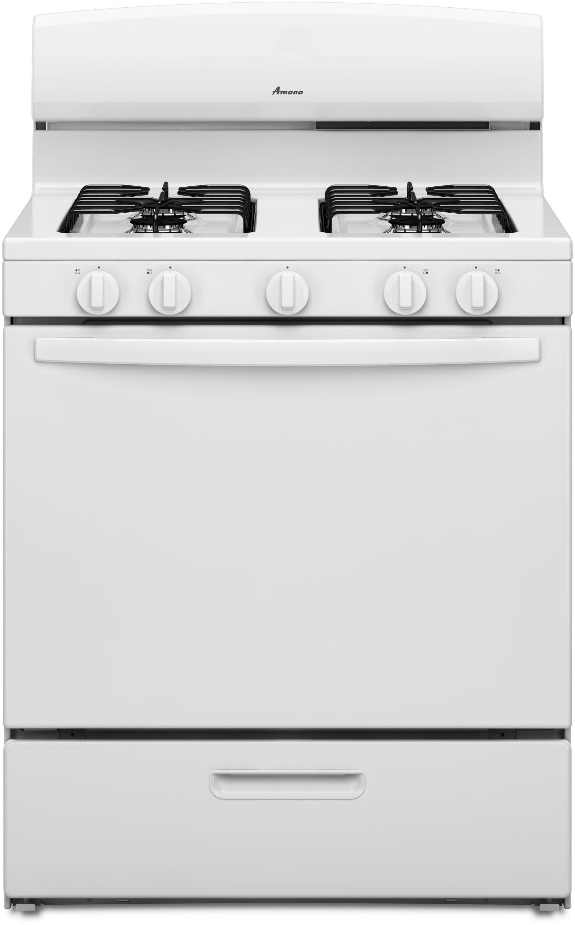 Amana AGR4230BAW 30 Inch Freestanding Gas Range with 5.1 cu. ft