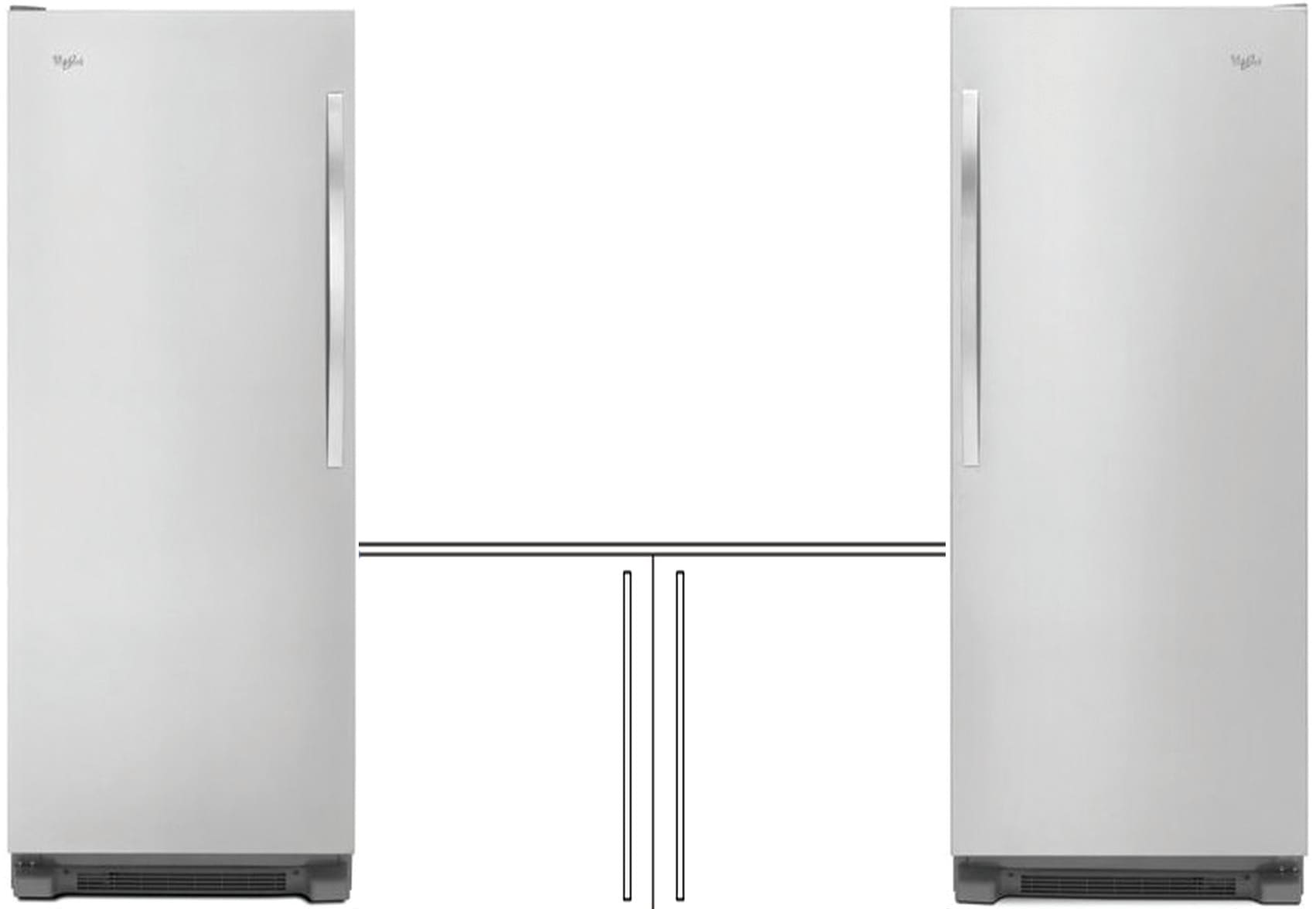Whirlpool WHREFR2 Separate Install Column Refrigerator & Freezer Set