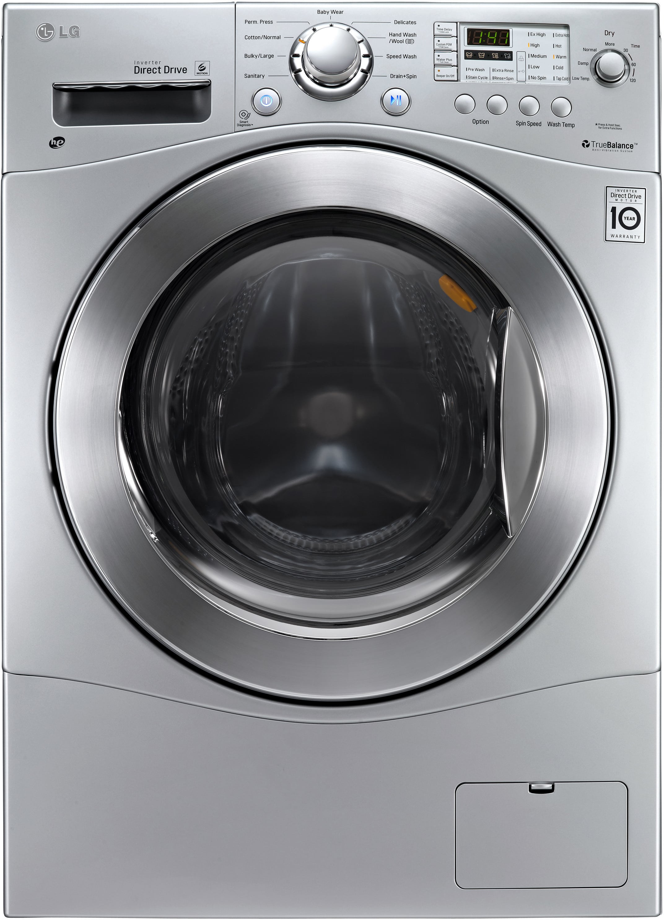LG WM3477HS 24 Inch 2.3 cu. ft. Electric Washer/Dryer Combo, 9 Wash and