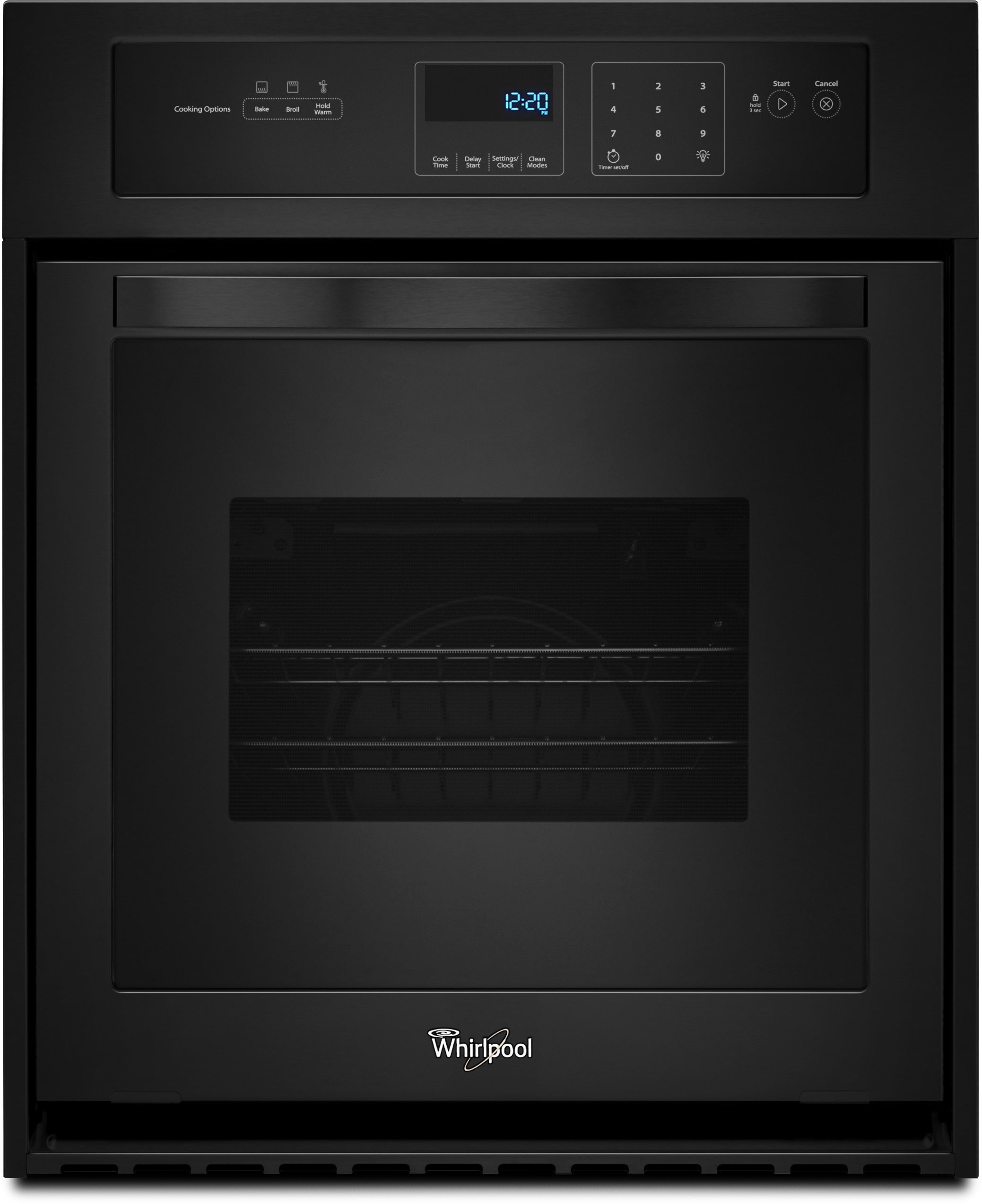 Whirlpool WOS51ES4EB 24 Inch Single Electric Wall Oven with 3.1 cu. ft