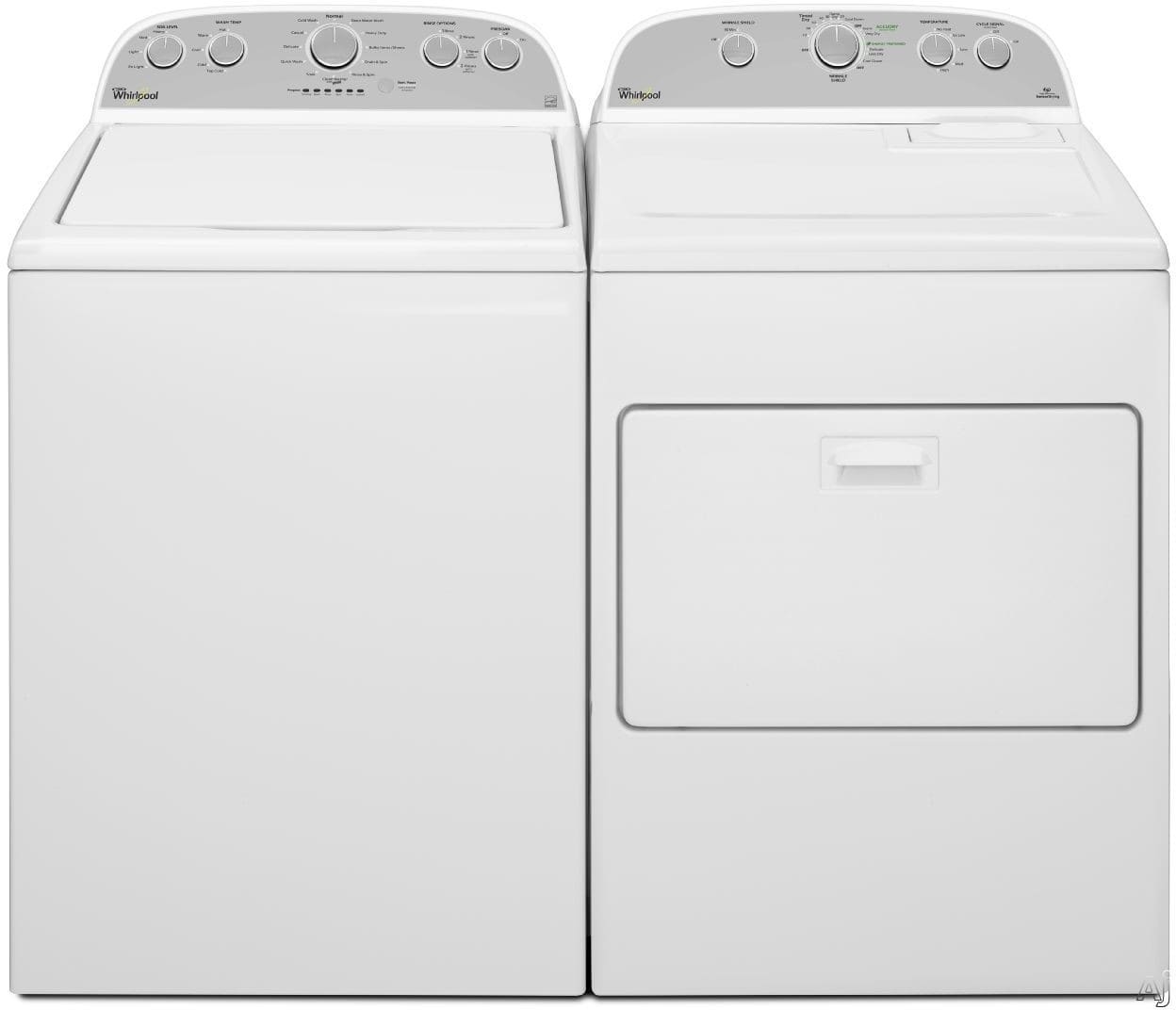 Whirlpool WPWADRGW15 SidebySide Washer & Dryer Set with Top Load