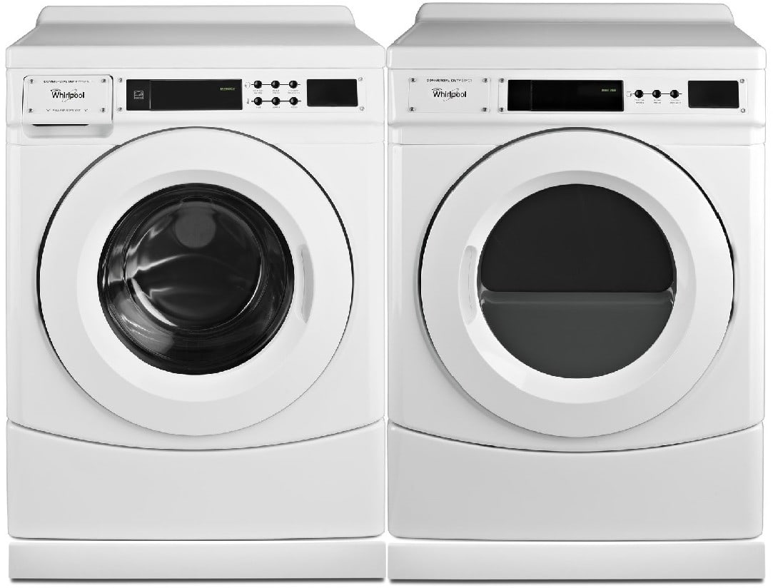 Whirlpool WPWADRGW91602 SidebySide on Pedestals Washer & Dryer Set