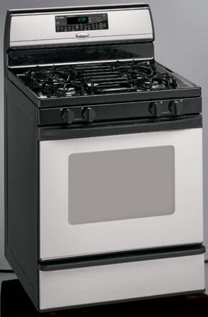 Whirlpool GS475LEMS 30 Inch Freestanding Gas Range with AccuBake, One