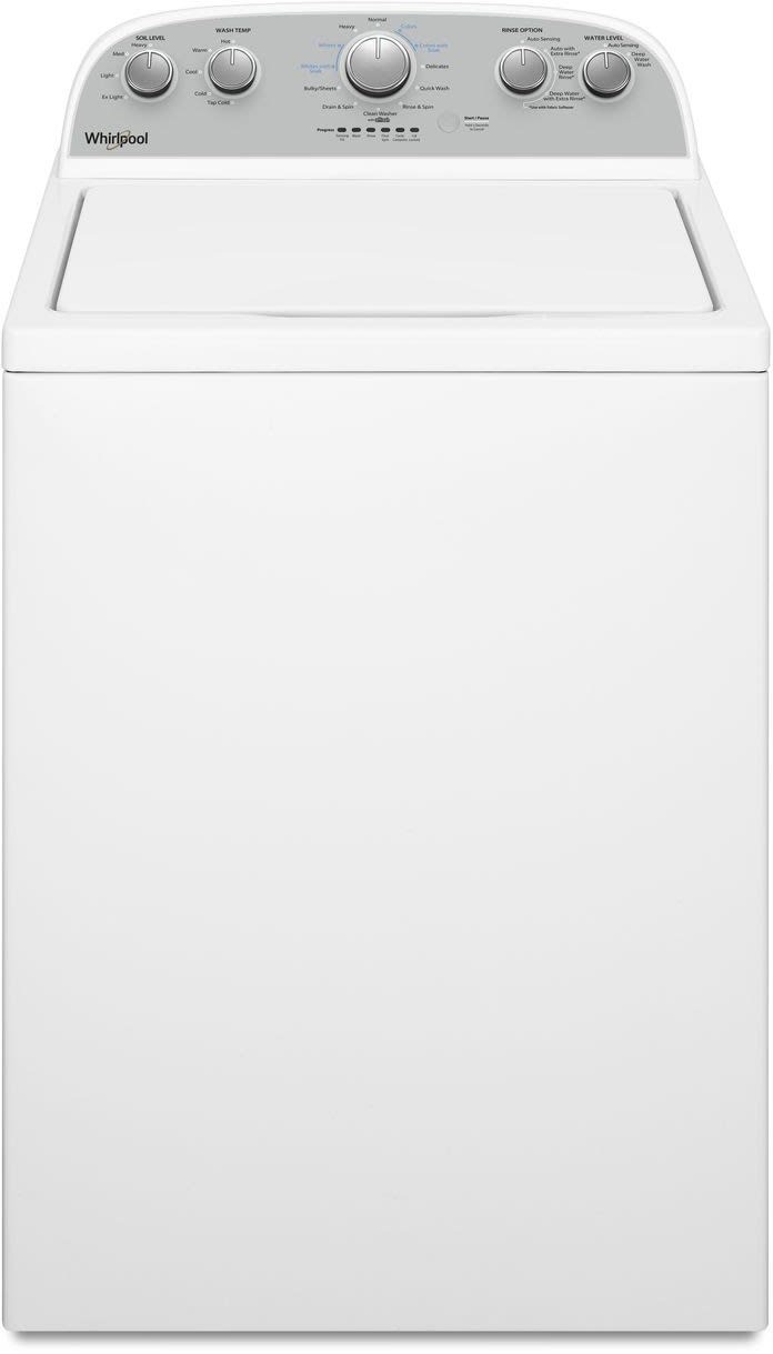 Whirlpool WTW4955HW 28 Inch Top Load Washer with Dual Action Agitator