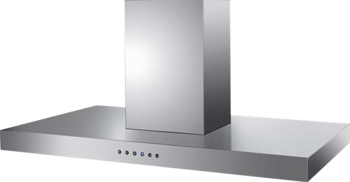 XO XORI36S Island Mount Chimney Range Hood with 600 CFM Internal Blower