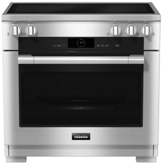 36 Inch Freestanding Induction Smart Range with 5 Cooking Zones, 5.3 Cu. Ft. Oven Capacity, M Touch Controls, Moisture Plus®, 2 PowerFlex Zones, TwinBooster, Wireless Precision Probe, Miele@home WiFi, TwinPower Convection Fans and Soft-Close Oven Door