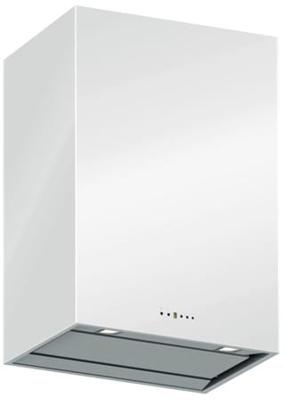 36 Inch Wall Mount Chimney Range Hood with 940 CFM Internal Blower, 4 Speed Electronic Controls, 2 Halogen Lights, Perimeter Suction Filter System and Convertible to Non-Ducted Operation: White