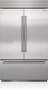 48 Inch Built-In French Door Smart Refrigerator with 28.9 cu. ft. Total Capacity, Internal Water Dispenser, Ice Maker, Split Climate™ Intelligent Cooling System, ClearSight™ LED Lighting System, and Star-K Certified: Stainless Steel, Pro Handle