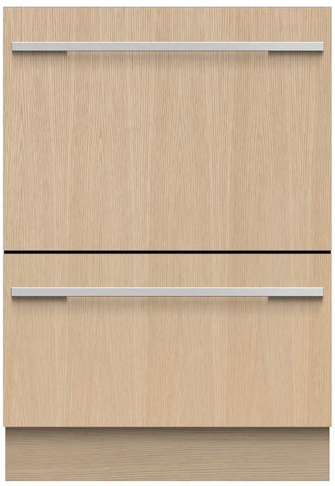 24 Inch Fully Integrated Panel Ready Double DishDrawer™ Dishwasher with 14 Place Settings, 6 Wash Programs, Knock to Pause, Sanitize, 44 dBA Sound Level, Childlock, and ENERGY STAR®