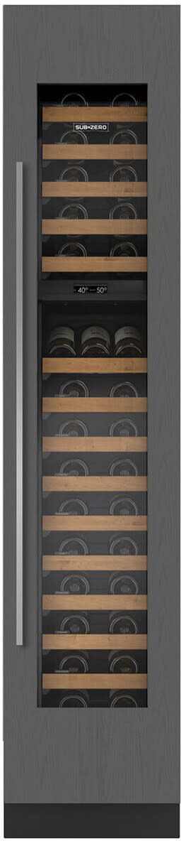 18 Inch Built-In Dual Zone Smart Wine Cooler with 59 Bottle Capacity, Full-Extension Wine Racks, UV-Resistant Glass Door, LED Lighting, Touch Control Panel, Inventory Tile System, and Star-K Certified: Right Hinge