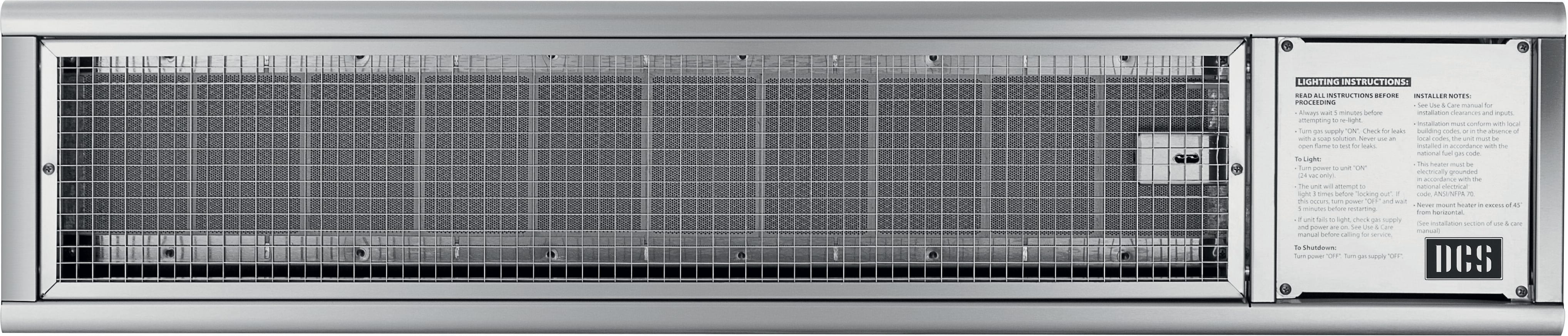 48 Inch Built-In Patio Heater with 56,000 BTU: Natural Gas