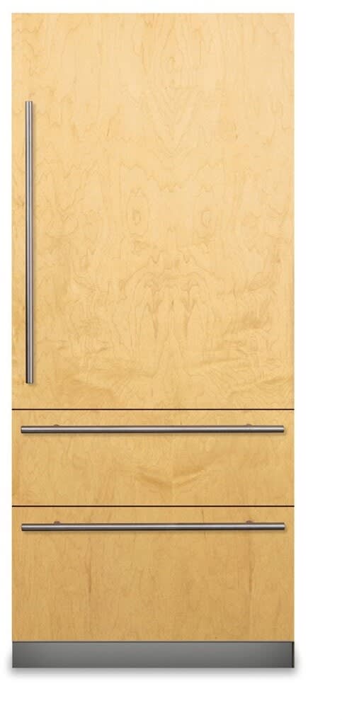 36 Inch Built-In Panel Ready Bottom Mount Refrigerator with 19.95 cu. ft. Total Capacity, Bluezone® Preservation, Internal Water Dispenser, Max Ice, Max Refrigerator, Max Freezer, LED Lighting, Spillproof Plus™ Shelves, Sabbath Mode and Energy Star Rated: Right Hinge