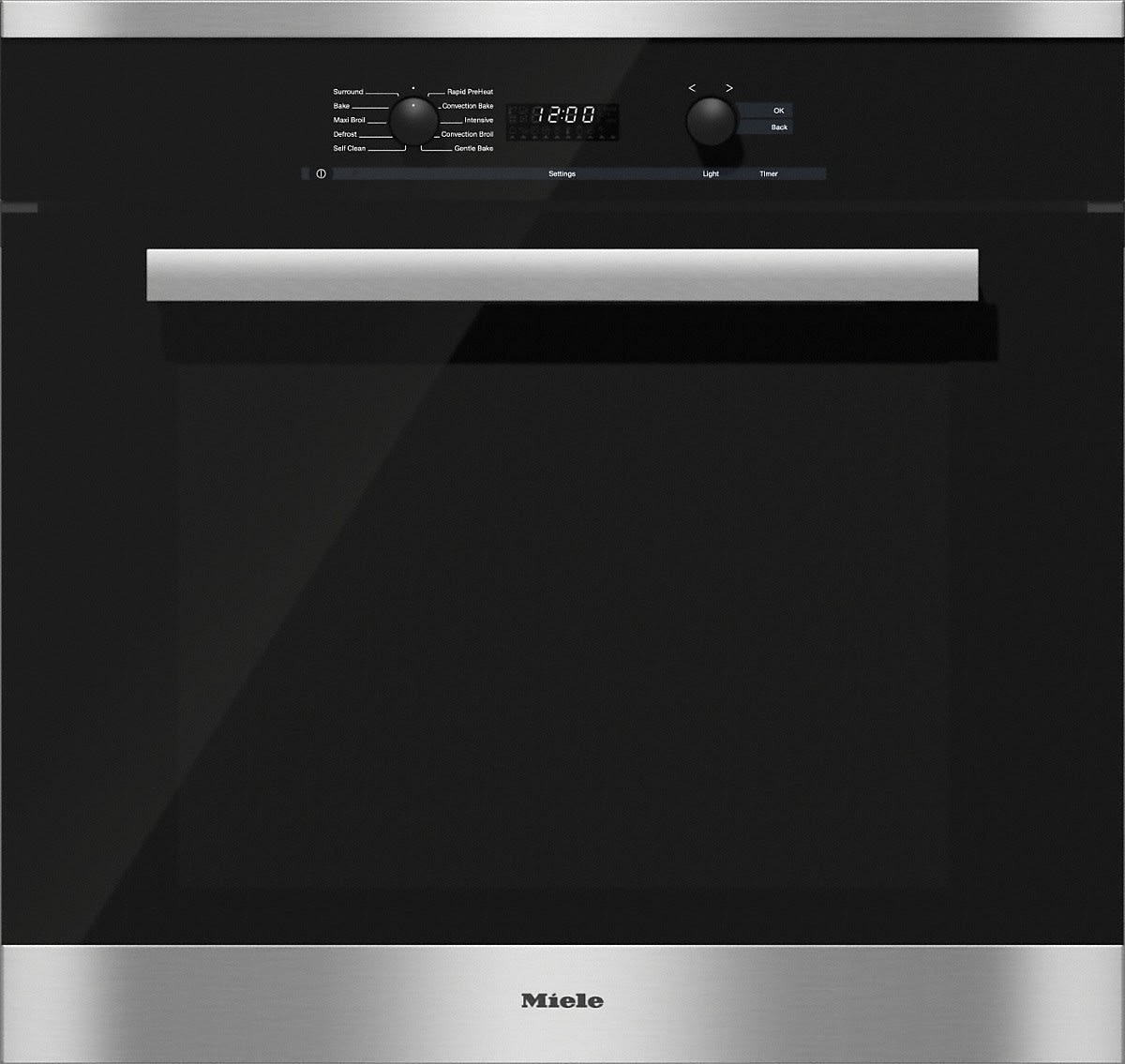 30 Inch Single Electric Wall Oven with TwinPower Convection Blowers, 8 Operating Modes, Clean Touch Steel™, Rapid PreHeat, CleanGlass Door, Soft Close, Self-Cleaning, Cool Front, Safety Switch-Off, Timer and 4.59 cu. ft. Capacity
