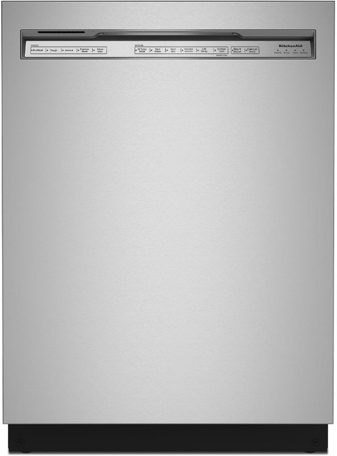 24 Inch Full Console Dishwasher with 16 Place Settings, 44 dBA, 5 Wash Cycles, FreeFlex™ 3rd Rack, ProWash™, Heat Dry, Express Wash, NSF® Certified, and Star K: PrintShield™ Stainless Steel