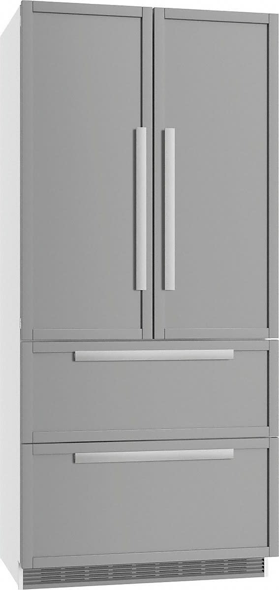 36 Inch 4-Door Built-In Panel Ready French Door Refrigerator with 18.9 Cu. Ft. Capacity, PerfectFresh Cooling Technology, Spillproof Glass Shelving, Gallon Door Storage, Double Freezer Drawers, Soft Close Door, Ice Maker, Sabbath Mode, and ENERGY STAR Certified