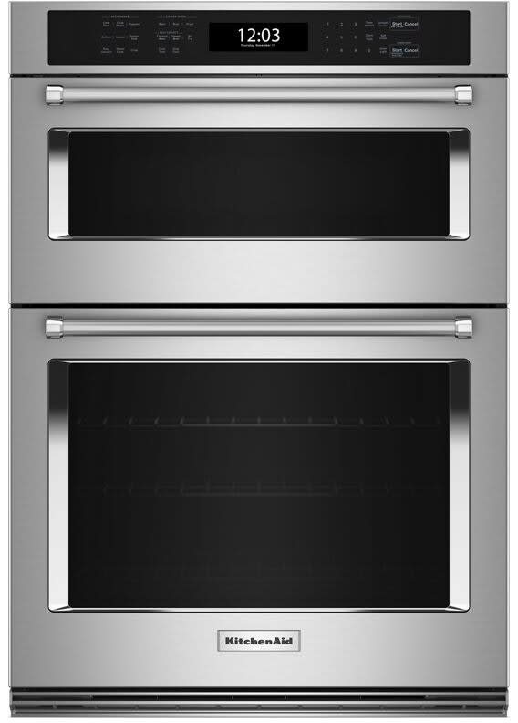 30 Inch Built-In Combination Microwave Wall Oven with 5.0 Cu. Ft. Oven Capacity, 1,600w Power Microwave, Air Fry Mode, CrispWave™ Technology, and Star-K Certified: Stainless Steel