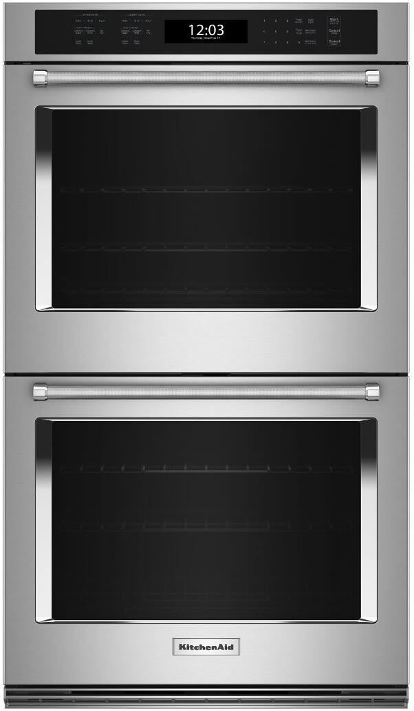 30 Inch Double Electric Wall Oven with 10 Cu. Ft. Total Oven Capacity, Air Fry Mode, Even-Heat™ True Convection, EasyConvect™ Conversion System, Even-Heat™ Preheat, Integrated Meat Thermometer, Self-Close Doors, Self-Cleaning Cycle, Sabbath Mode and Star-K Certified: Stainless Steel