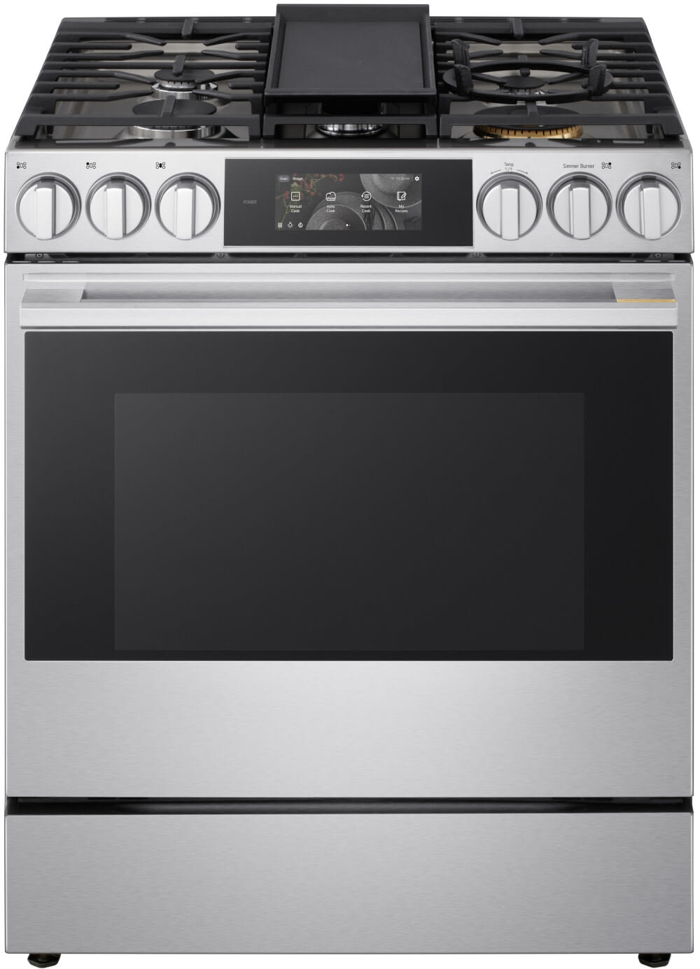 30 Inch Smart Slide-in Gas Range with 5 Sealed Burners, 6.3 cu. ft. Capacity, ProBake Convection Oven®, Air Fry, WideView™ Window, EasyClean®, Griddle, Storage Drawer, and Sabbath Mode