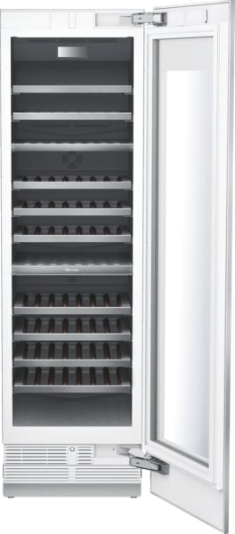 24 Inch Panel Ready Tri-Zone Smart Wine Cooler with 92-Bottle Capacity, 11 Shelves, Wine Presenter, UV-Protective Glass Door, Smooth Filtered LED Lighting, TFT Control Panel, 41°F to 68°F Temperature Range, Freedom® Hinge, Cool Air Flow, and Star-K Certified