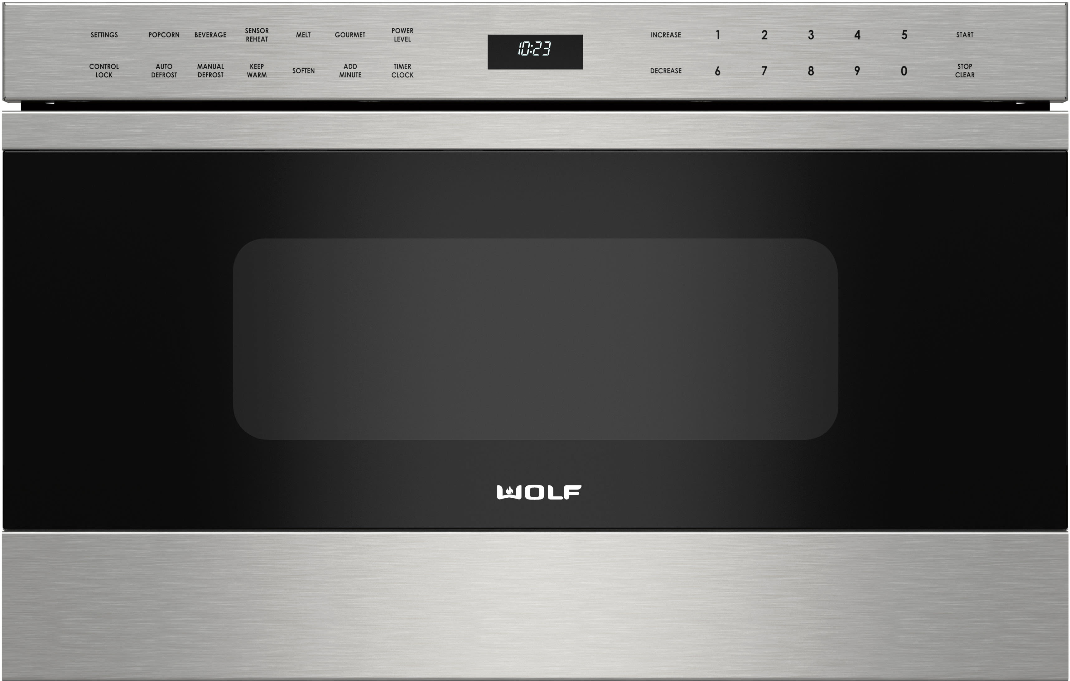 24 Inch Microwave Drawer with 1.2 cu. ft. Capacity, 950 Watts Cooking Power, 10 Power Levels, Keep Warm Mode, Kitchen Timer and Control Panel Lock