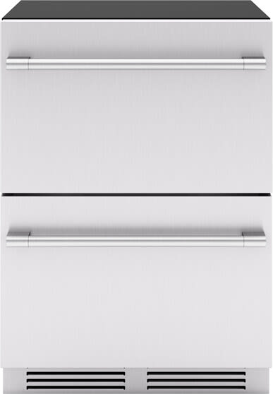 24 Inch Dual Zone Refrigerator Drawers with 5.1 Cu. Ft. Capacity, PreciseTemp™, Active Cooling Technology, Soft-Close Drawers, Drawer Organizers, Door Alarm, Sabbath Mode and Energy Star Certified: Stainless Steel