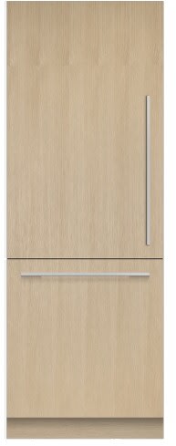 30 Inch Smart Panel-Ready Built-In Refrigerator Bottom Mount Freezer with Internal Water Dispenser, Internal Ice Maker, Stainless Steel Interior, ActiveSmart™, Variable Temperature Zone, LED-Lit Shelves, Sabbath Mode and Energy Star Certified: Left Hinged