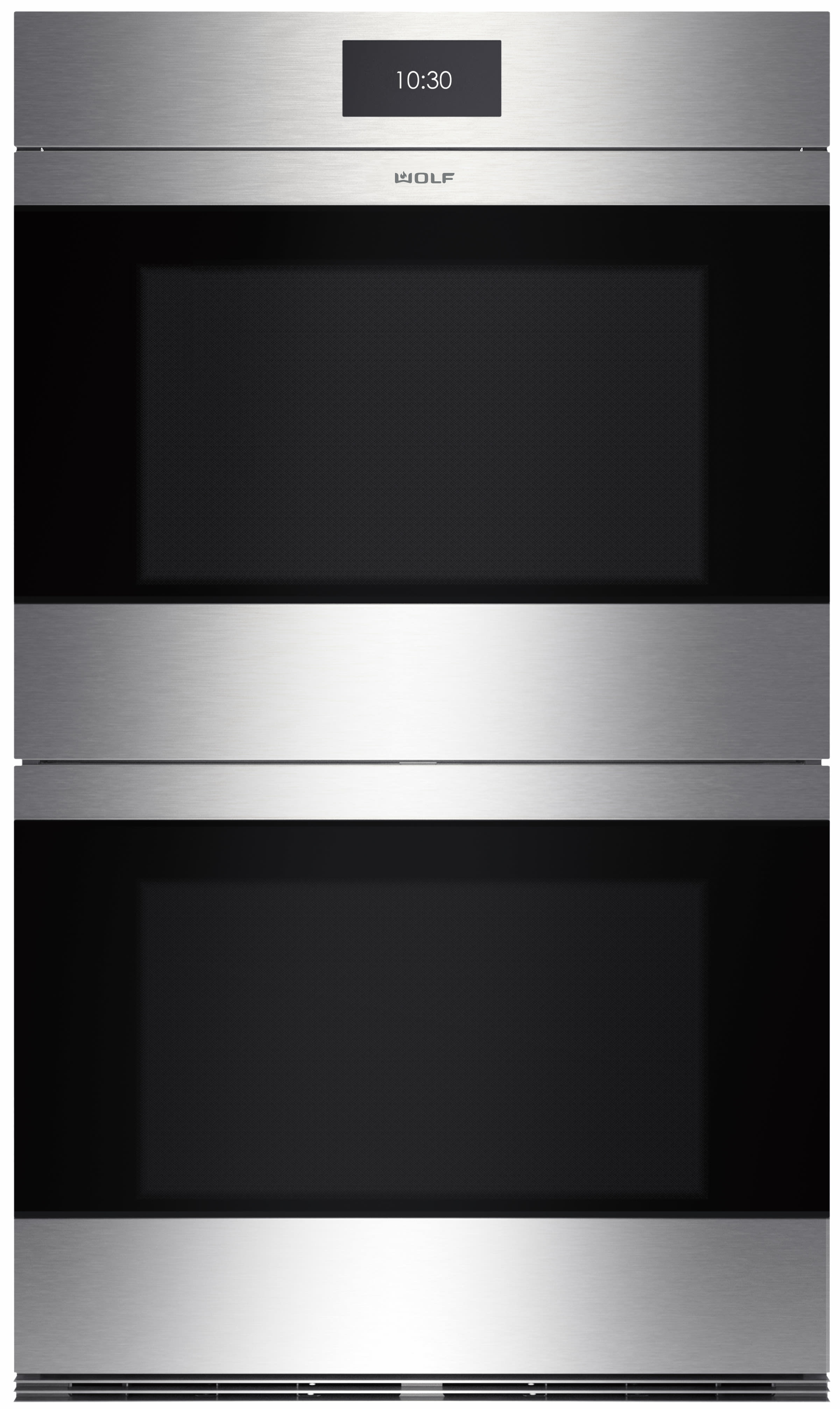 30 Inch Double Smart Wall Oven with 10.2 cu. ft. Total Capacity, Dual VertiFlow™ Convection System, 10 Cooking Modes, Interactive Touchscreen, Gourmet Menu Presets, Star-K Certified Sabbath Mode, Halogen Lighting and Flush Installation Capability