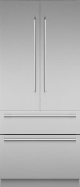 36 Inch Built-In 4-Door French Door Smart Refrigerator with 16.2 cu. ft. Total Capacity, Internal Water Dispenser, and Ice Maker: Masterpiece Handle