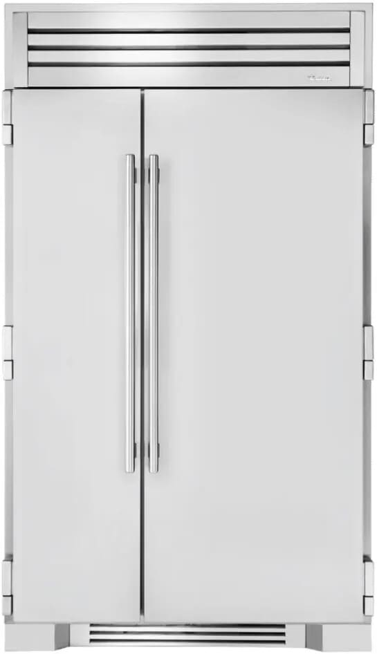 48 Inch Built-In Side by Side Refrigerator with 29.5 cu. ft. Total Capacity, Forced-Air Refrigeration System, 4 Glass Shelves, 3 Drawers, LED Lighting, True Precision® Control, Built-In Ice Maker, and ENERGY STAR®