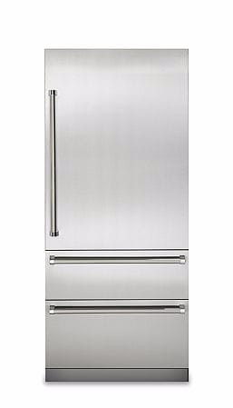 Viking VBI7360WRSS 36 Inch Built-In Mount Refrigerator with Preservation, Pro Chill™, Overdrive™ Compressor, Soft Close Drawers, Feather Internal Water Dispenser, LED Lighting, and Spillproof Plus™ Shelves: Stainless ...