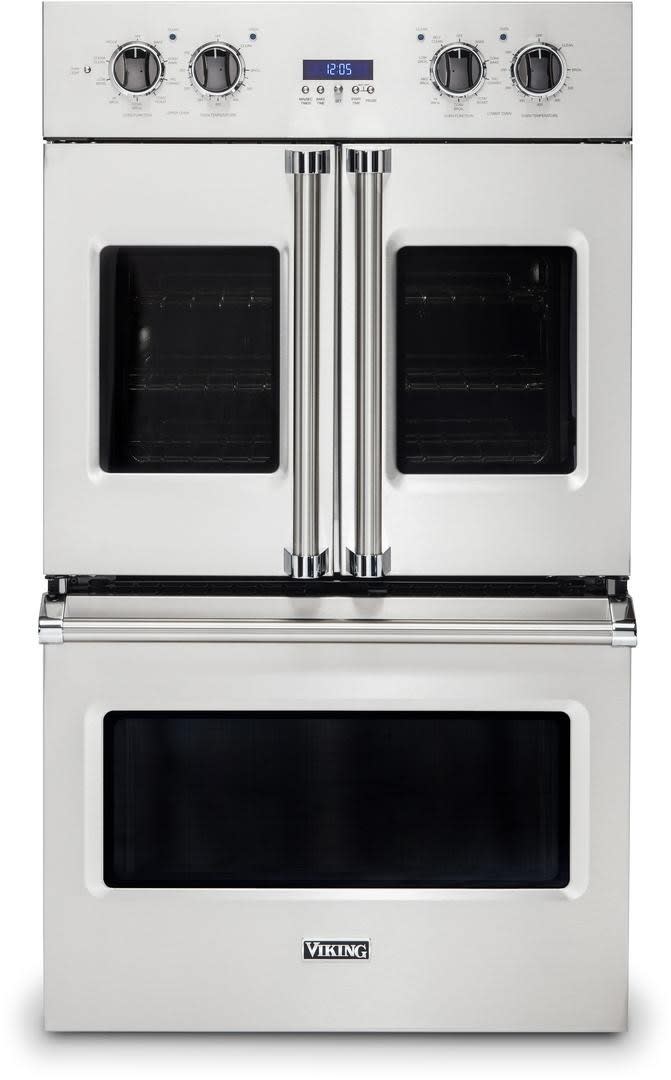 30 Inch Double Convection Electric Wall Oven with 9.4 Cu. Ft. Total Capacity, Vari-Speed Dual Flow Convection, Steam/Self-Clean, Two-Element Bake, Convection Defrost, Proof, TruConvec™ Convection, and Sabbath Mode: Stainless Steel