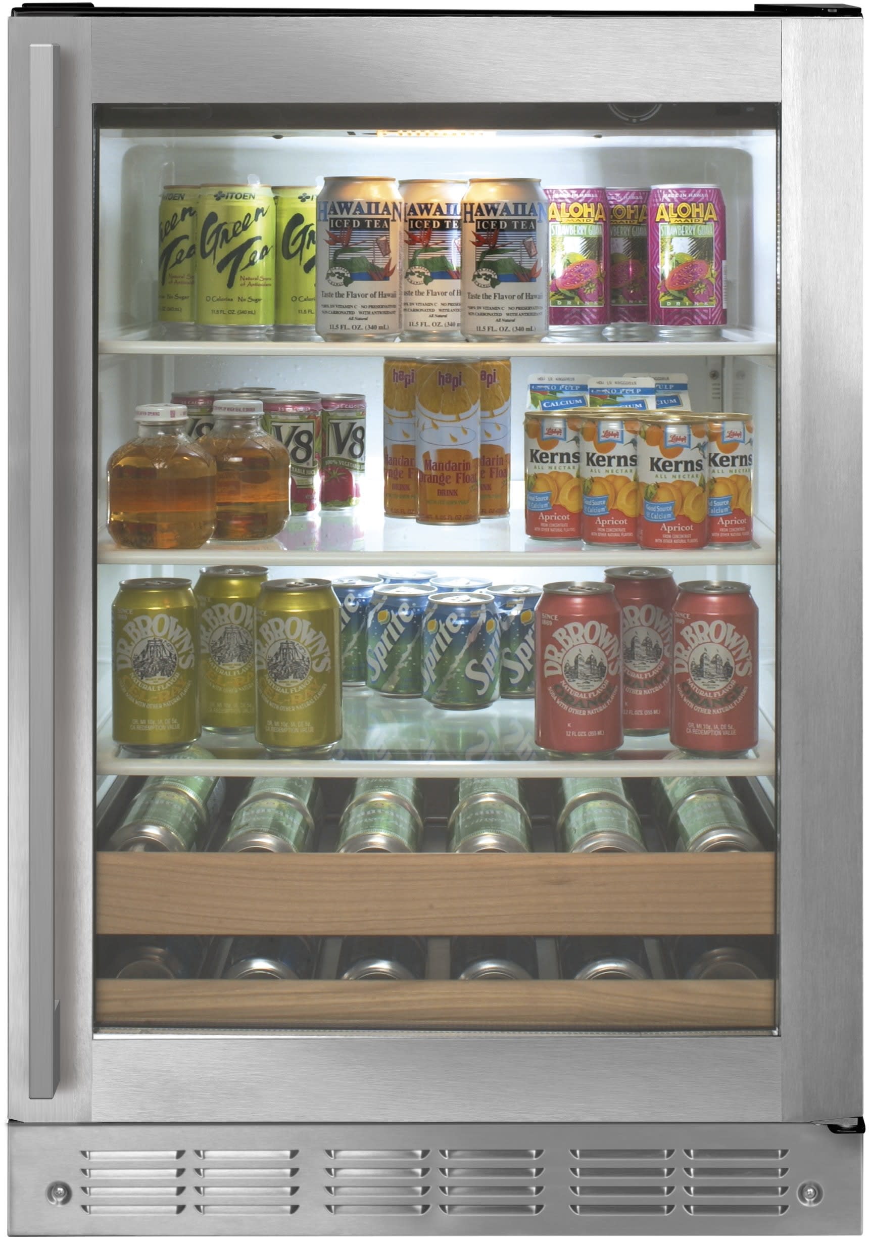 24 Inch Freestanding/Built-In Beverage Center with 5.5 Cu. Ft. Total Capacity, 10 Wine Bottle Capacity, Digital Touch Control, Removable Shelves, Spillproof Glass Shelves, Wine Racks, LED Lighting, Reversible Door Swing, and Star-K Certified