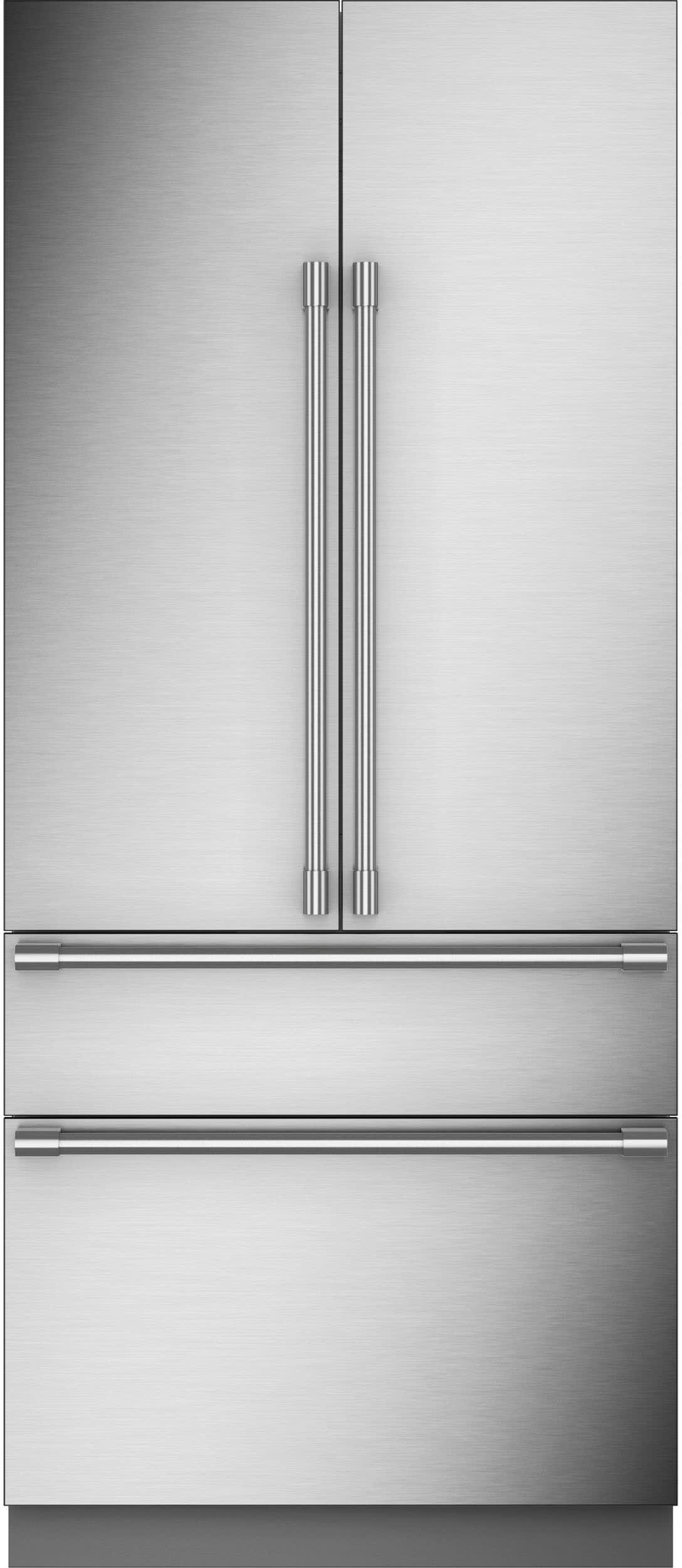 36 Inch Premium Fully Integrated Panel Ready 4-Door French Door Smart Refrigerator with 20.1 cu. ft. Total Capacity, 6-Temperature Setting Convertible Drawer, Internal Water Dispenser, Factory-Installed Icemaker, Air Filtration and Sabbath Mode and OU/CRC Certified