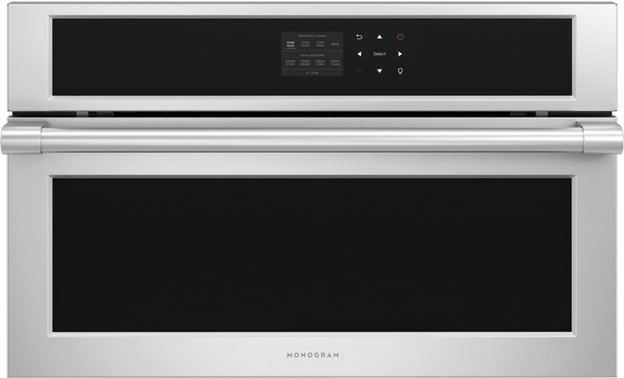 30 Inch Single Steam Electric Wall Oven with 1.3 Cu. Ft. Total Capacity, Steam and Convection, Steam Clean, True European Convection, Broil, Convection Broil, Convection Roast, Steam Cook, Steam Reheat, Steam Assist, and ADA Compliant