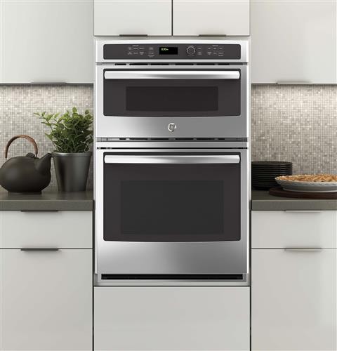 GE JK3800SHSS 27 Inch Combination Wall Oven with 4.3 cu. ft. Capacity ...