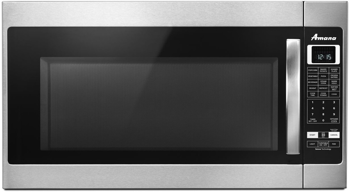 Amana AMV6502RES 2.0 cu. ft. Over the Range 1,000 Watt Microwave with ...