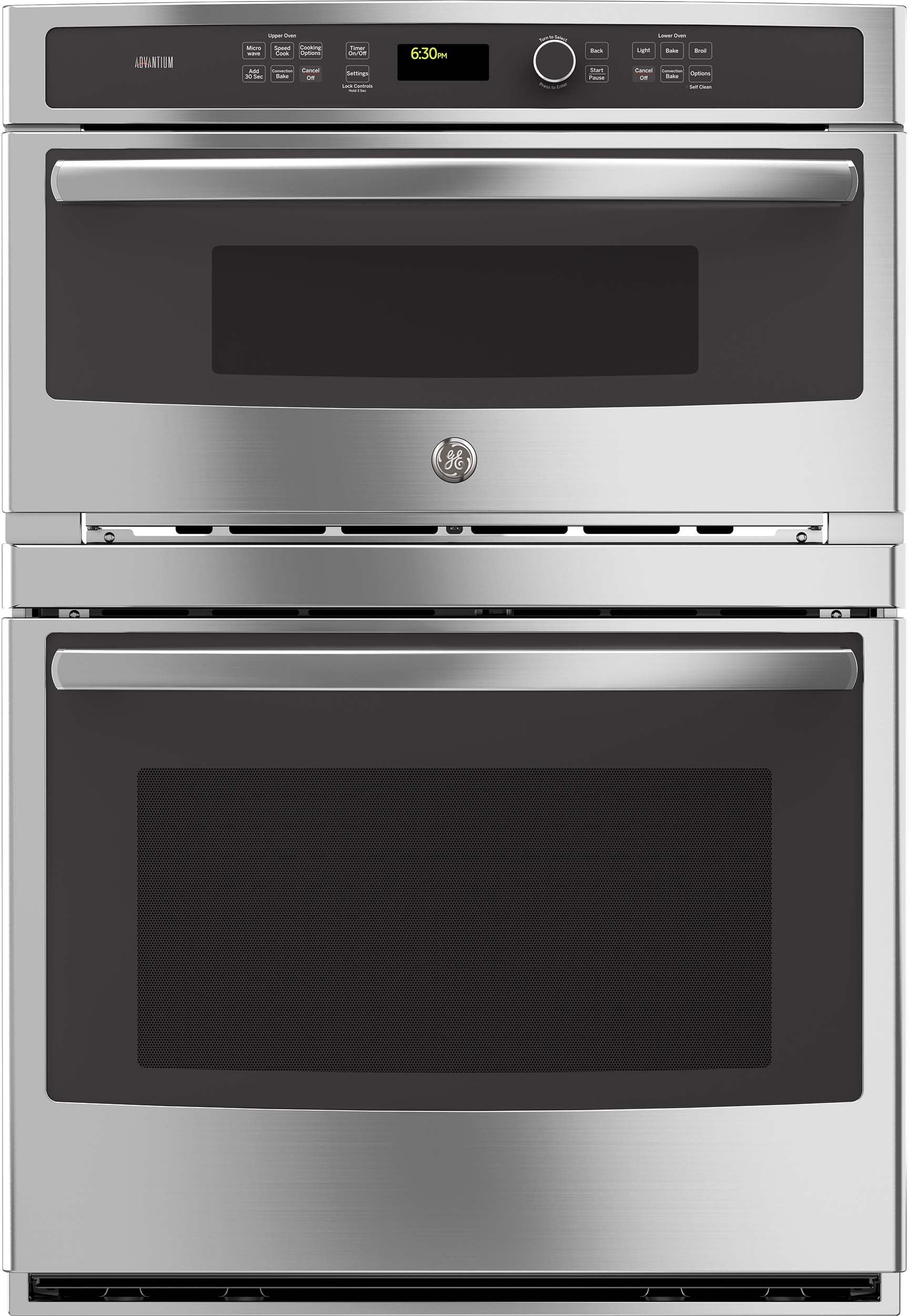 GE PT9800SHSS 30 Inch Built-in Combination Wall Oven with 5.0 cu. ft ...