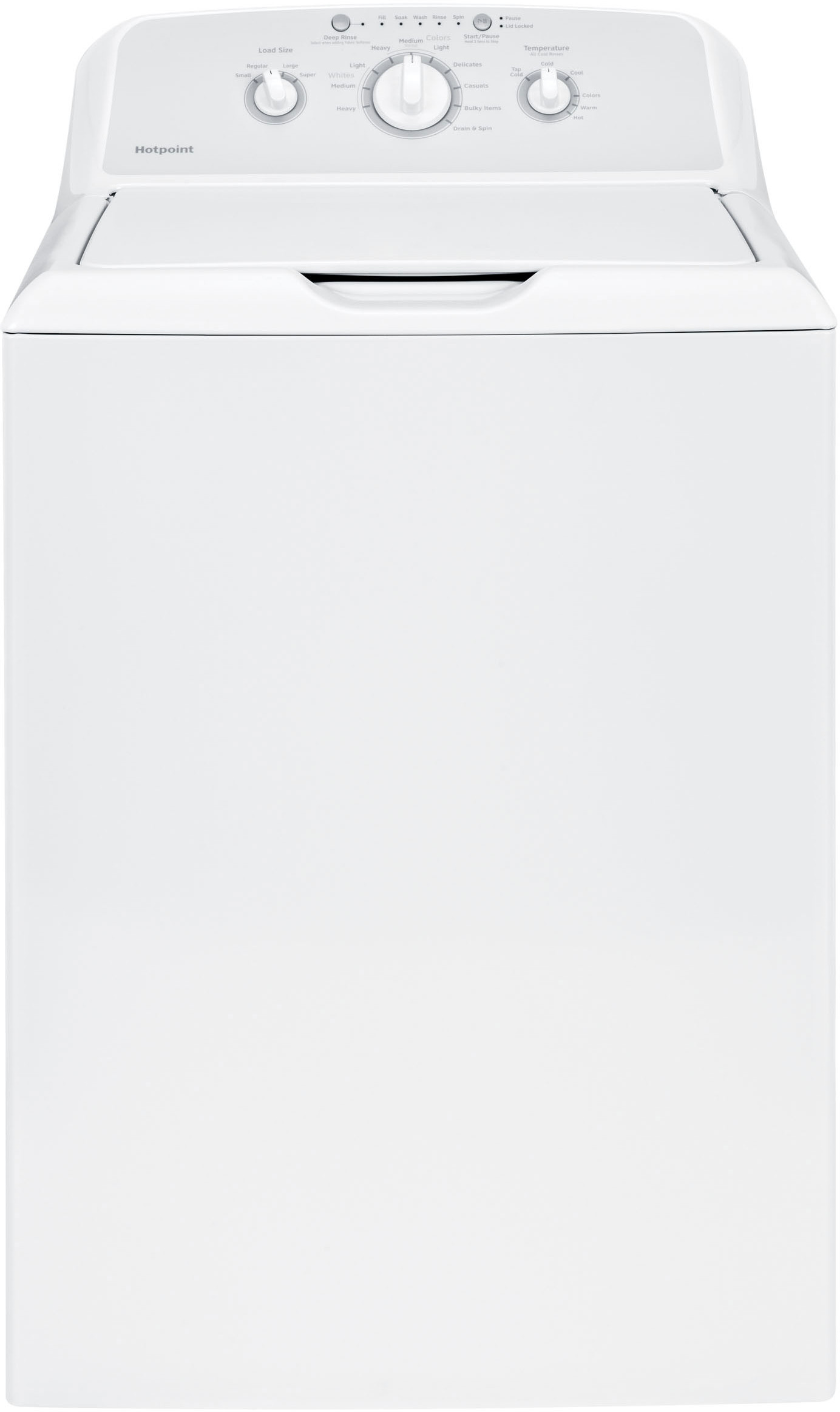 GE HTW240ASKWS 27 Inch Top Load Washer with 3.6 cu. ft. Capacity, 10