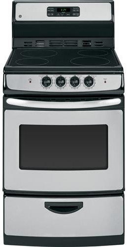 GE JA624RNSS 24 Inch Freestanding Electric Range with 4 ...