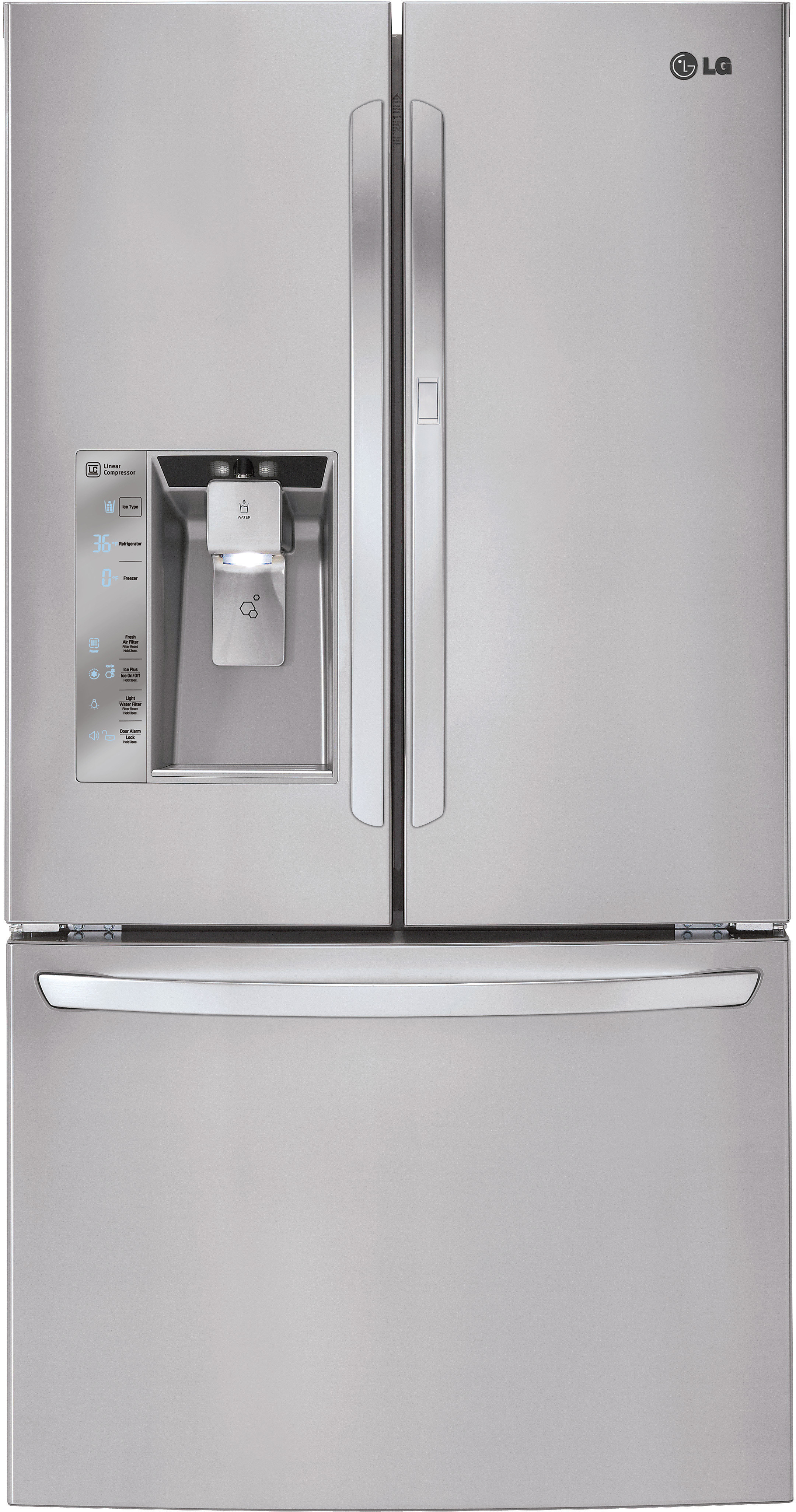 LG LFXS32766S 36 Inch French Door Refrigerator with 32.0 cu. ft