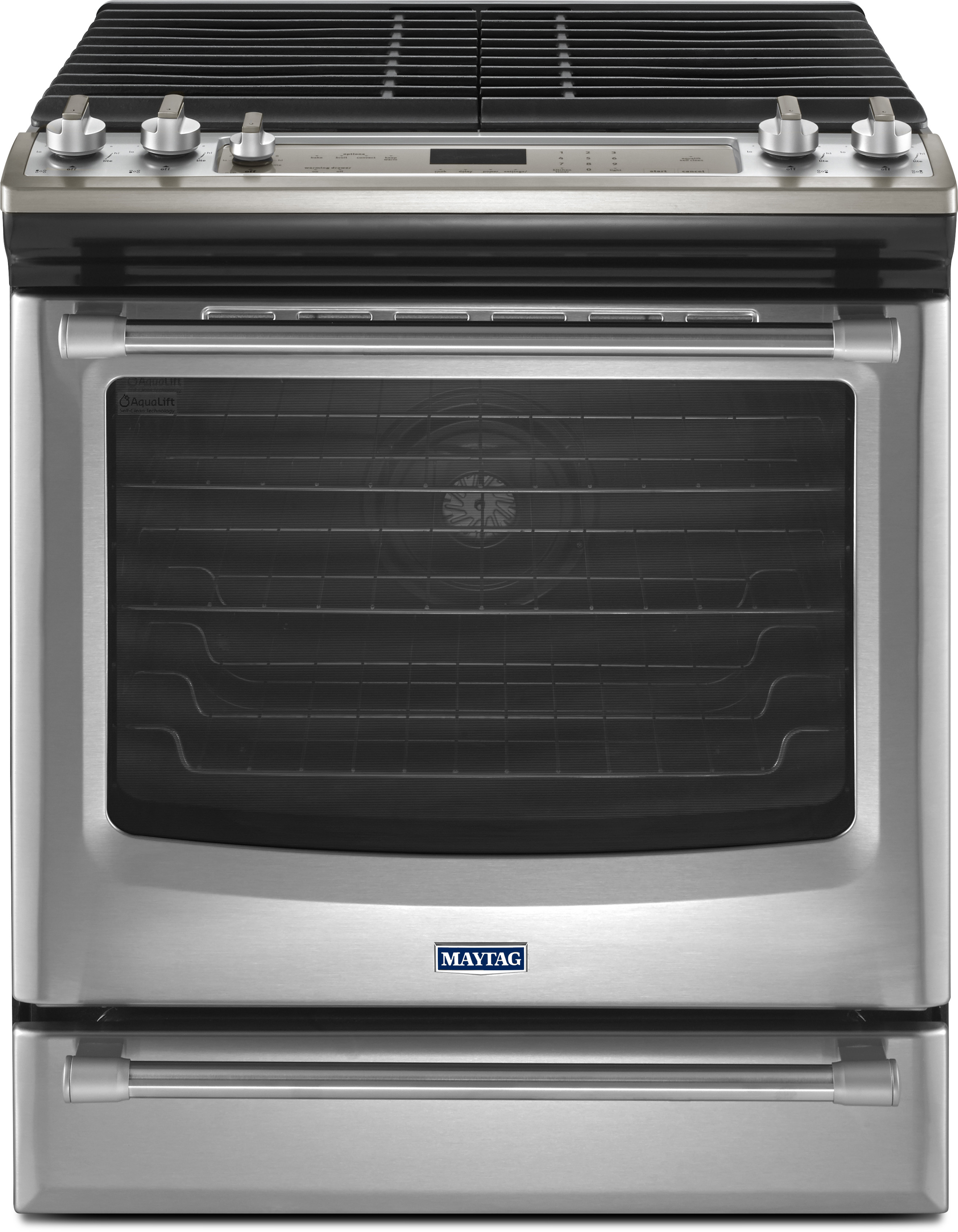 Maytag MGS8880DS 30 Inch Slidein Gas Range with 5 Sealed Burners, 5.8