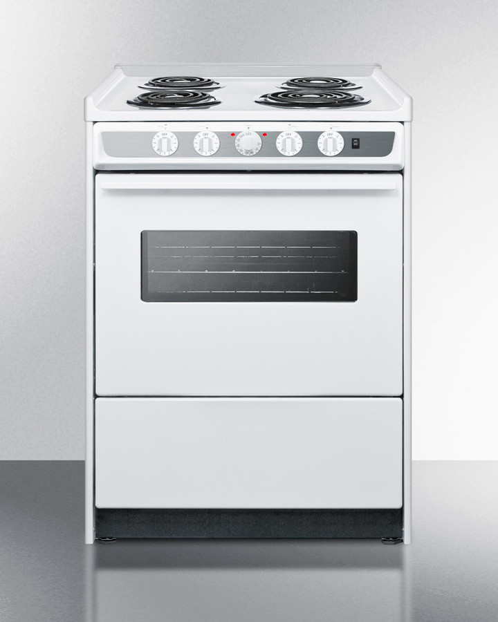 Summit WEM619RW 24 Inch SlideIn Electric Range with 2.92 cu. ft